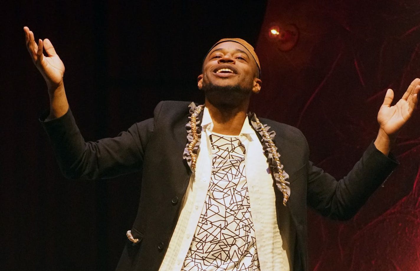 Kory LaQuess Pullam rehearsed for his role as Hamlet at Park Square Theatre in St. Paul.