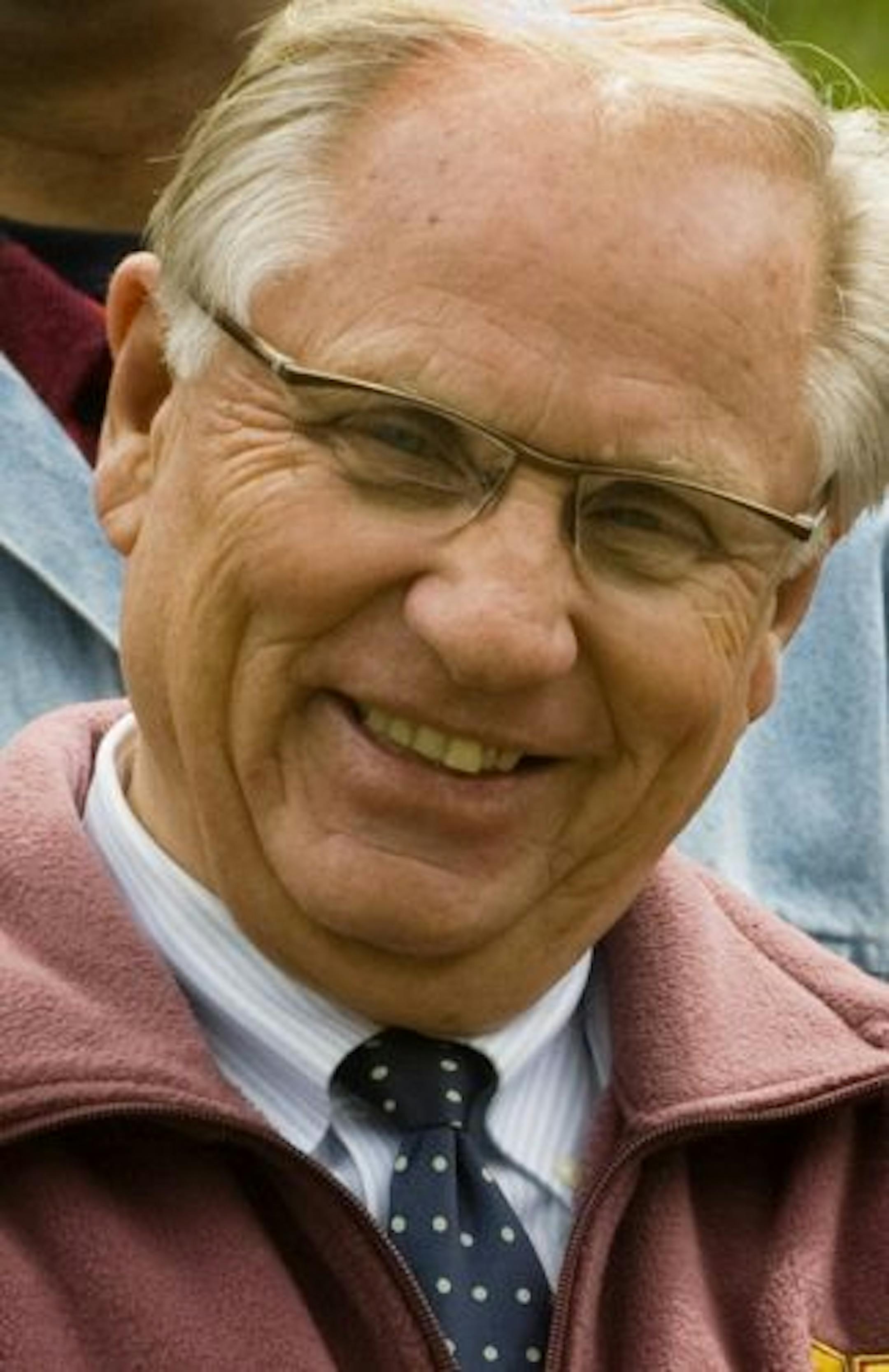 Former Minnesota governors Wendell Anderson and Arne Carlson were among the speakers at the Outdoors Amendment kick-off campaign held at the Hyland Lake Park Reserve Tuesday afternoon.