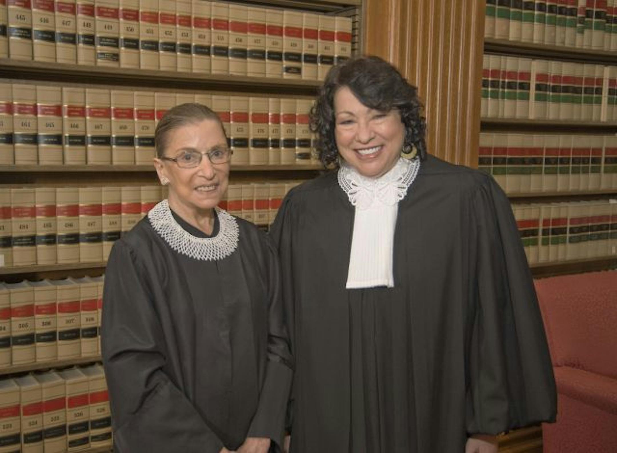 File photo: U.S. Supreme Court Justices Ruth Bader Ginsburg, left, and Sonia Sotomayor.