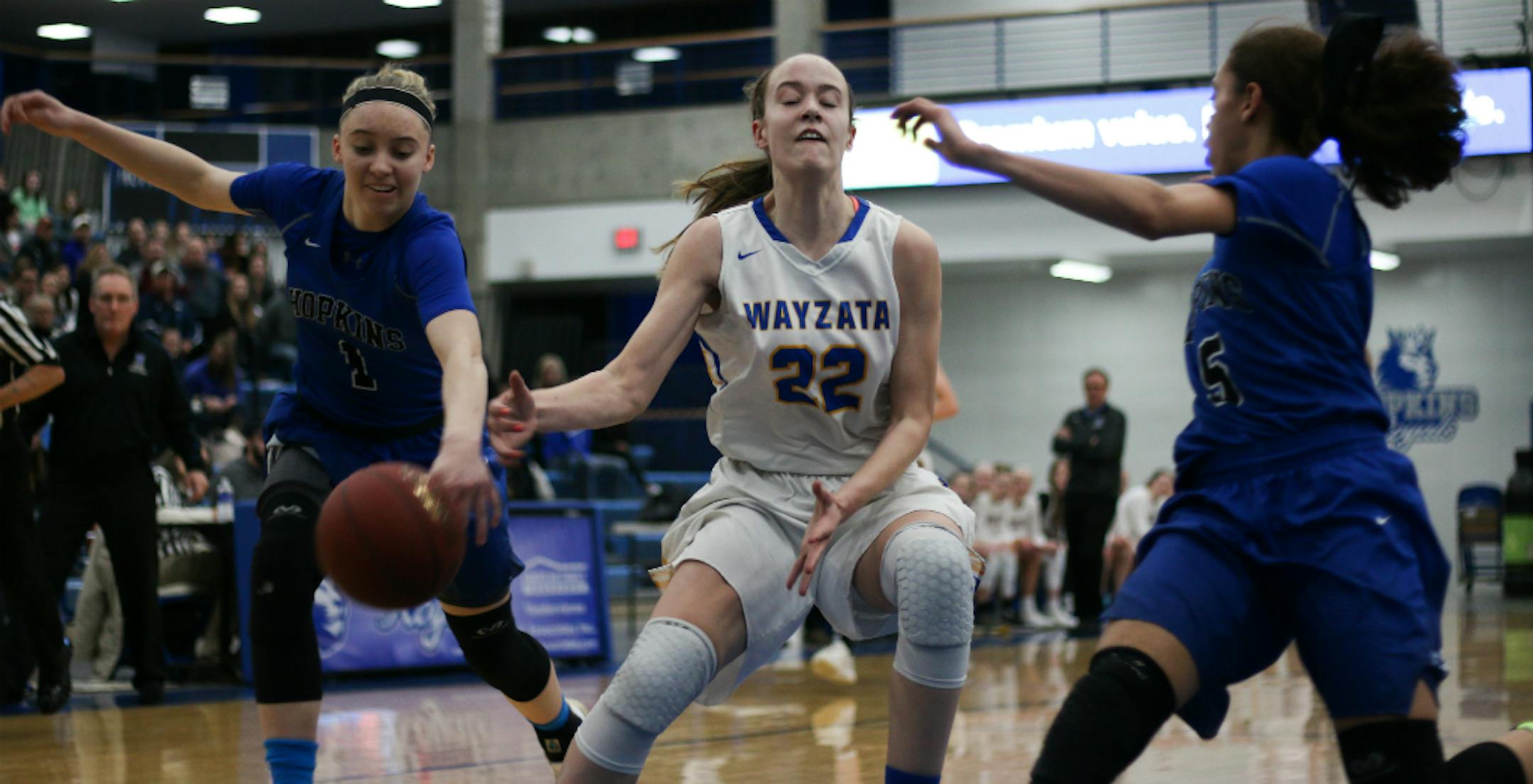 Hopkins and Wayzata split a pair of games during the 2017-18 regular season.