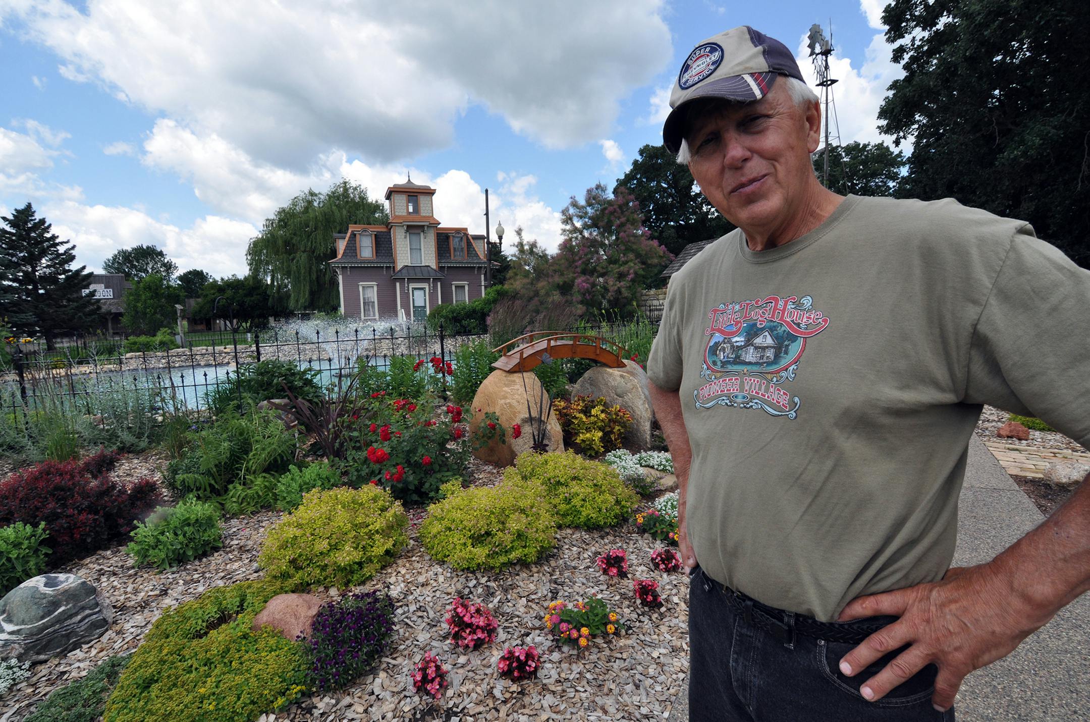 Steve Bauer stands in front of a Victorian house that once belonged to Dr. Hall of Zumbrota, Minn. Bauer purchased the home for a dollar.
Photo by Liz Rolfsmeier, Special to the Star Tribune