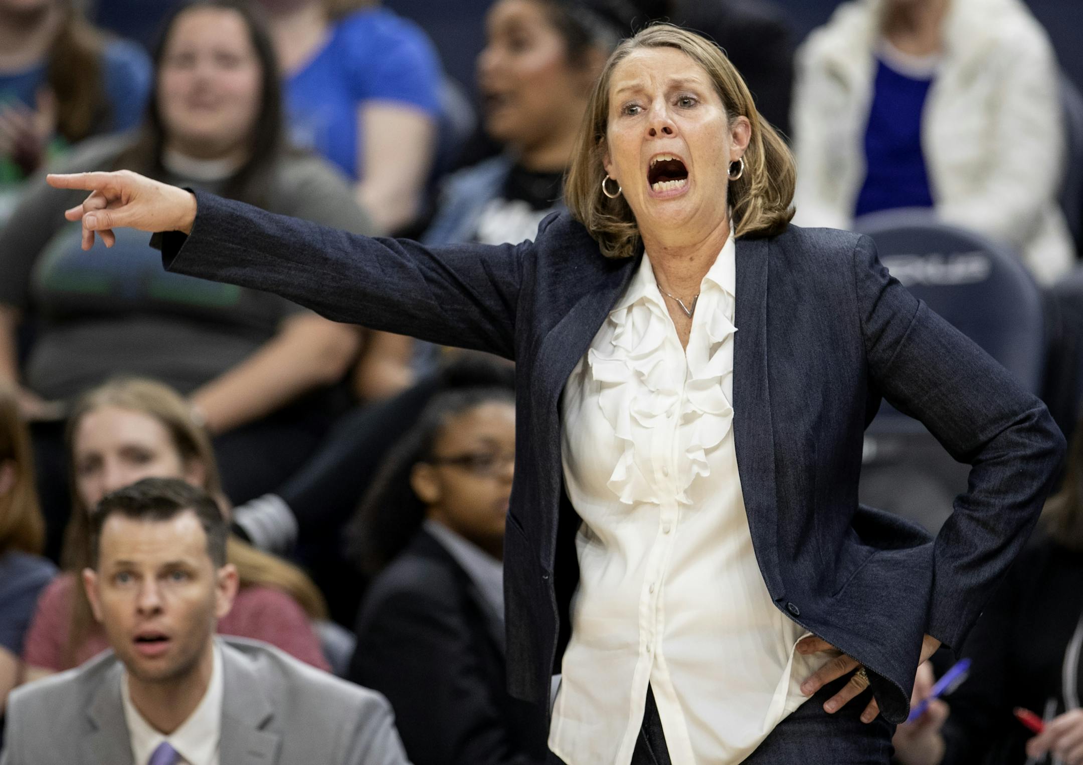 Minnesota Lynx head coach Cheryl Reeve in the second half.