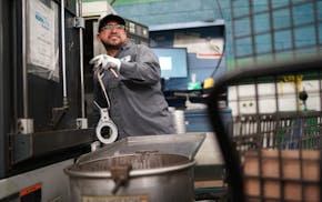 Three weeks ago, Octavio Rodriguez switched from making transmission parts to casting parts for hospital bed brake assemblies at Twin City Die Casting