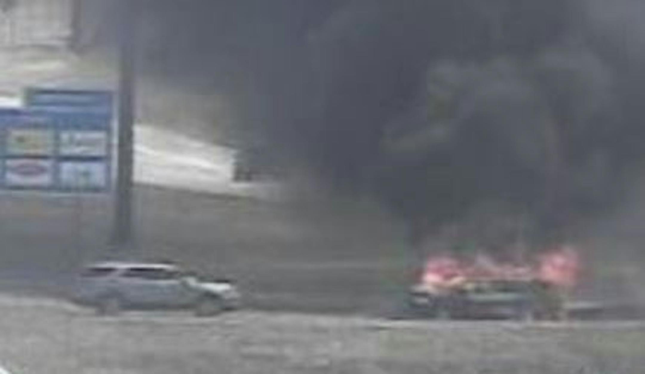 Flames consumed this minivan in April on a highway in Eden Prairie.