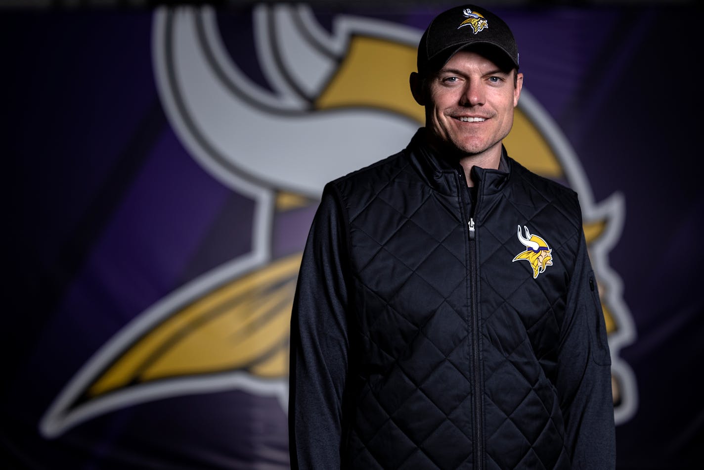 Minnesota Vikings head coach Kevin O'Connell May 2022, at TCO Performance Center in Eagan, Minn.