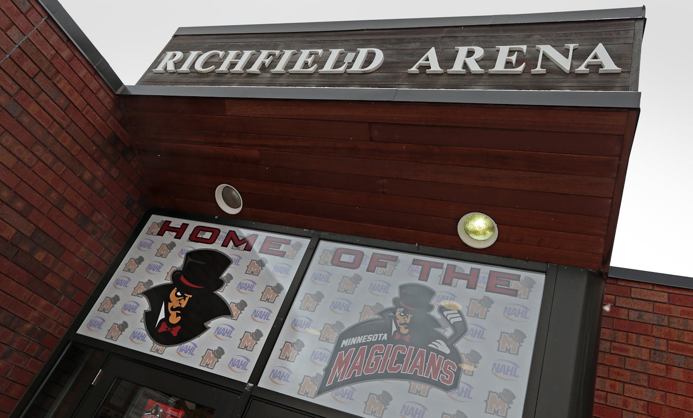 Outside the Richfield Arena.