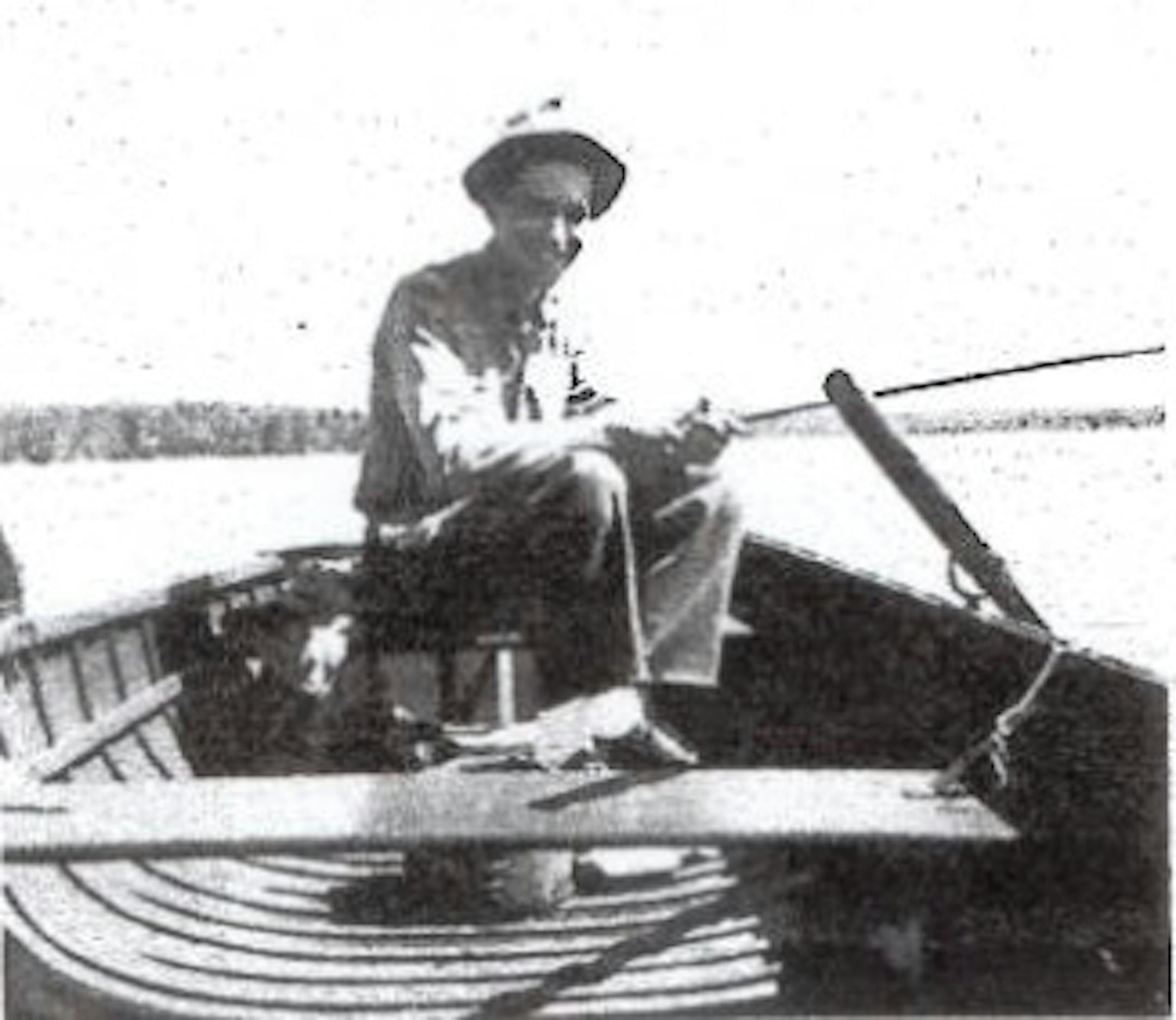 Fishing back in the Dark Ages ... or rather, then Black-and-White Ages. It was fascinating to have Grandpa show me his black-and-white fishing photos from over half a century ago.