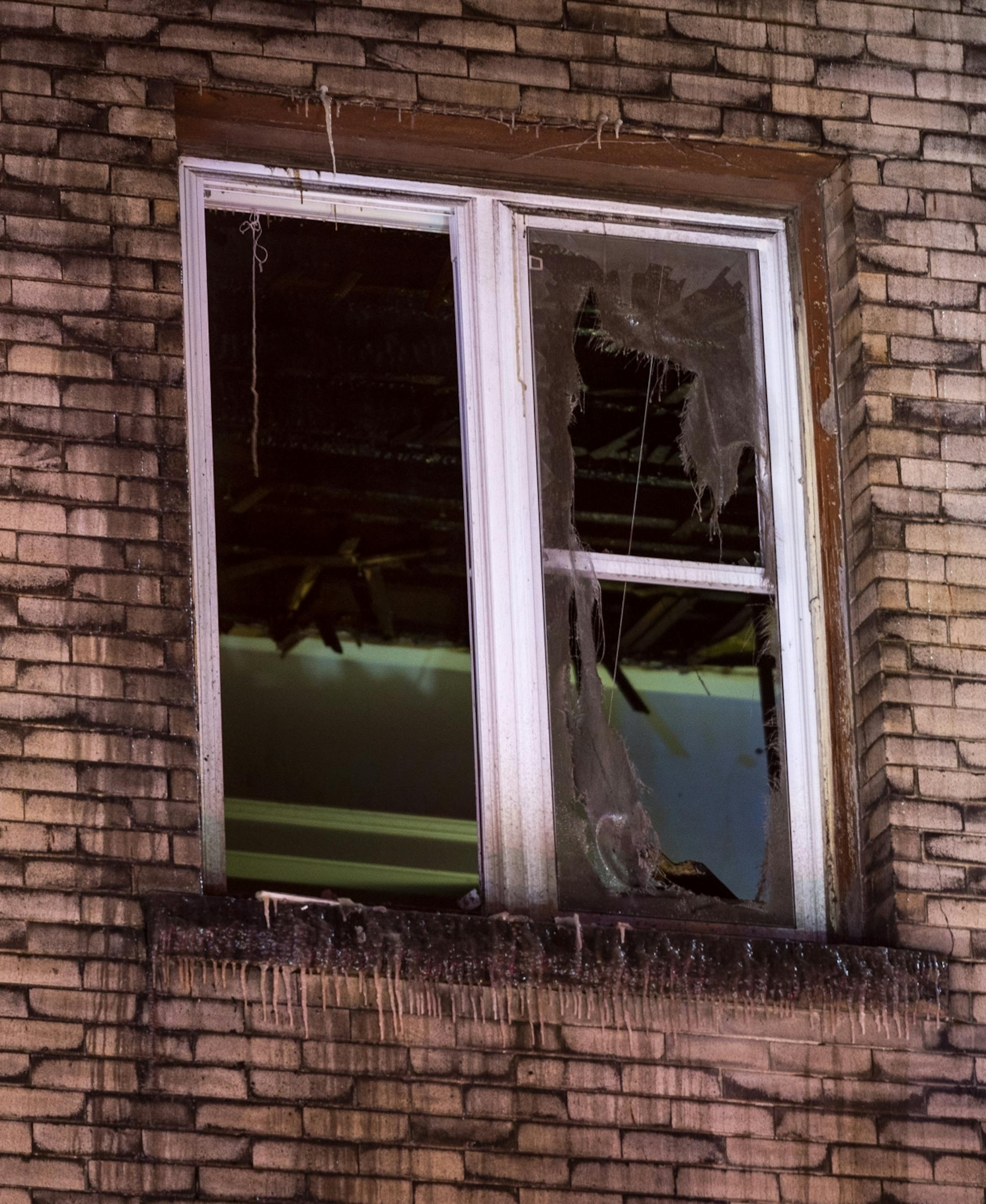 The Minneapolis Fire Department fought a two-alarm blaze at a four-story apartment building in the 300 block of East 19th Street in Minneapolis.