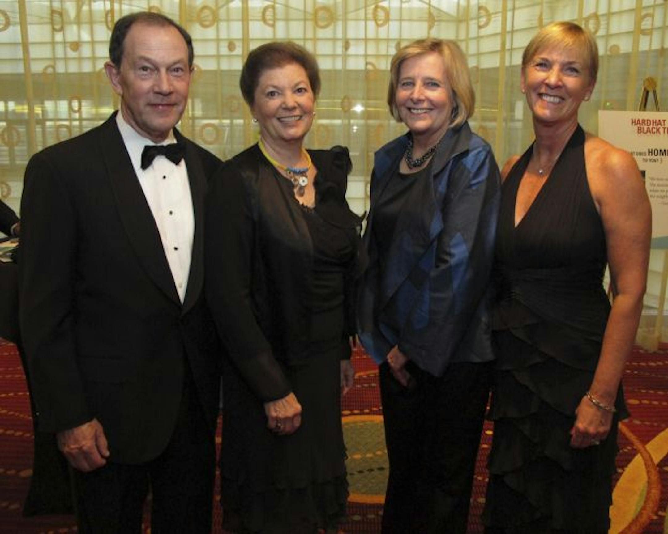 Warren and Mary Lynn Staley, board members; Susan Haigh, executive director and Kris Stenson