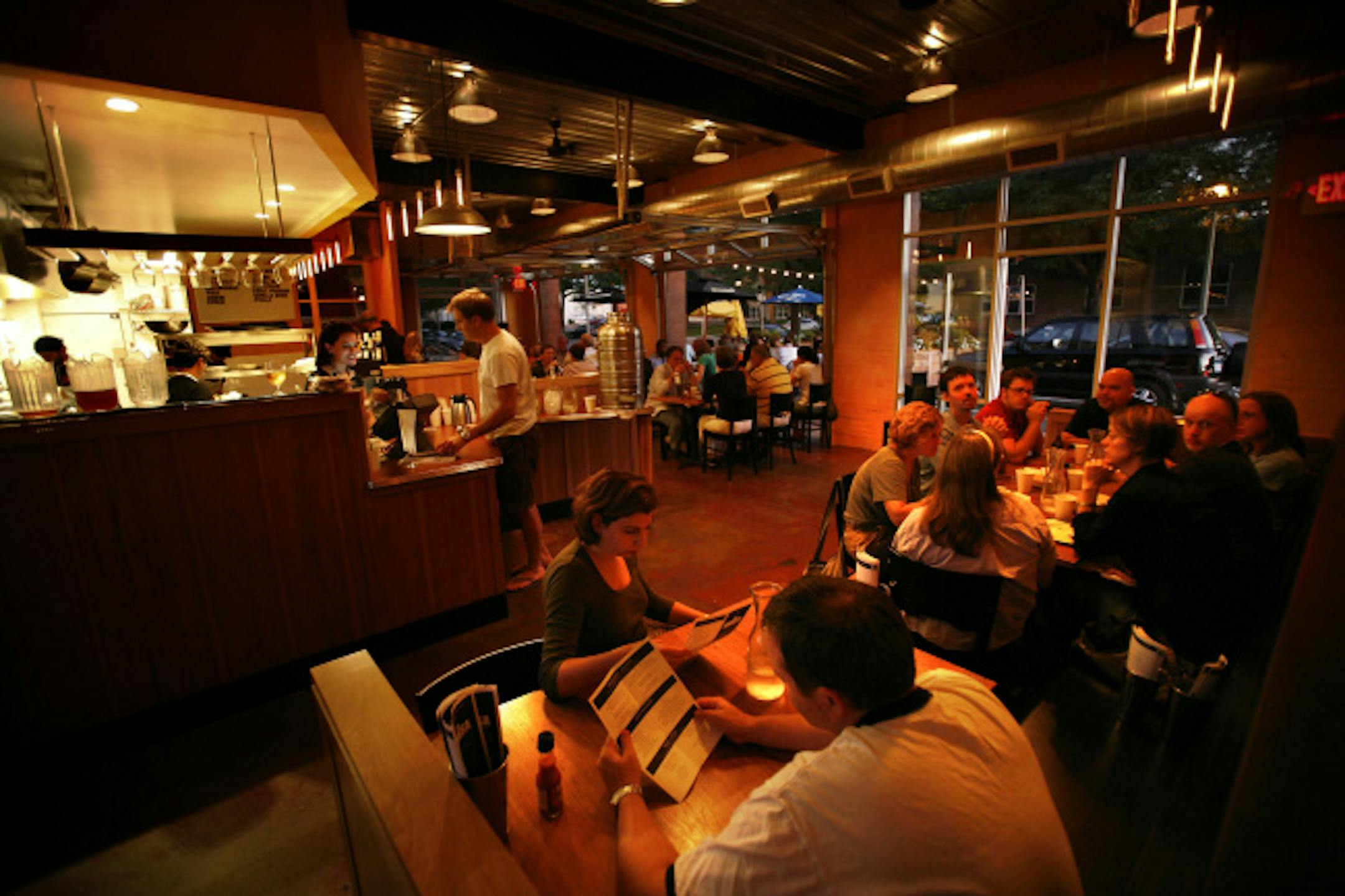 As evening approaches Brasa gets crowded with in house diners and to go orders.