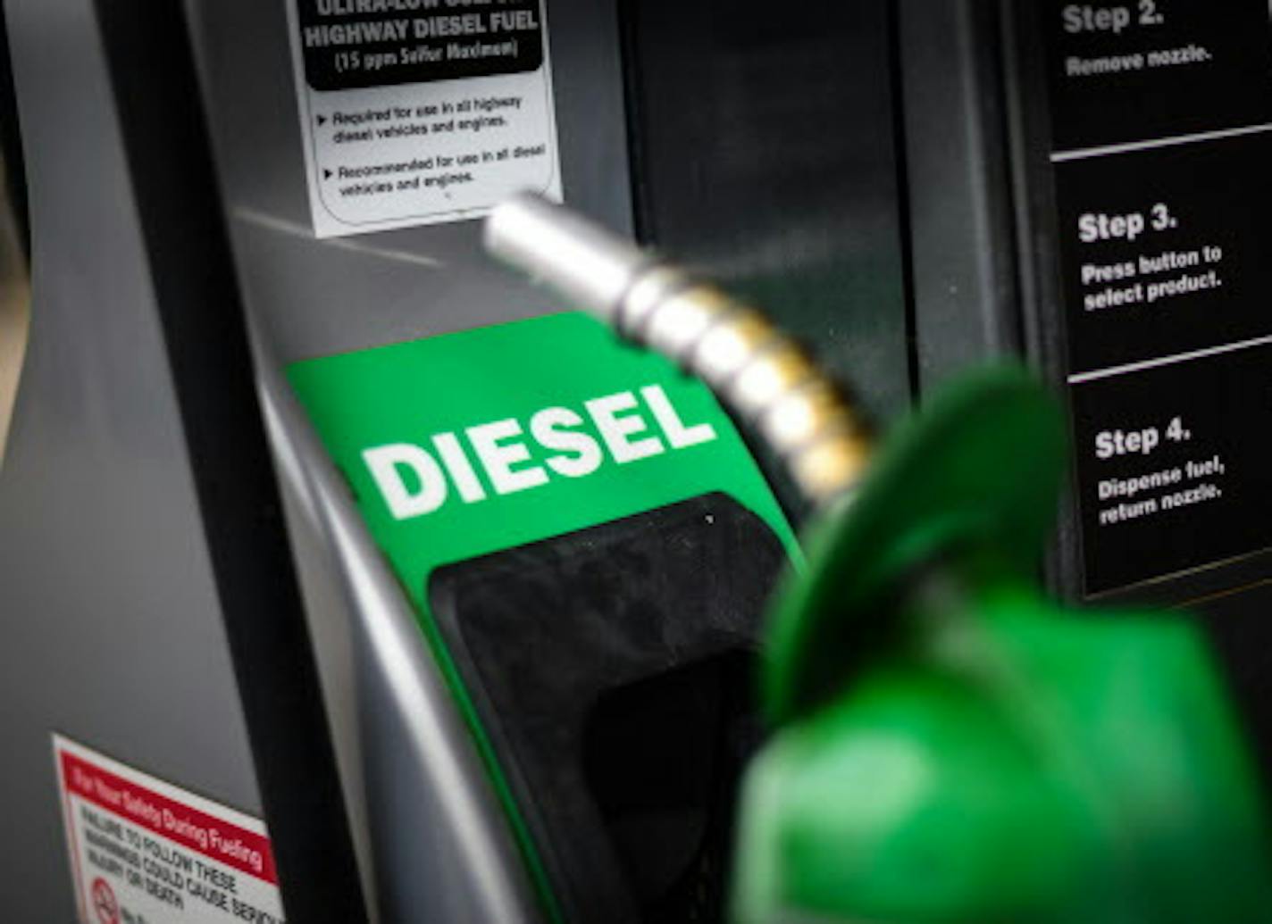 Diesel fuel pump at Freedom Valu Center in Plymouth. Diesel wil become 10 percent biodiesel starting July 1, 2014 ] GLEN STUBBE * gstubbe@startribune.com Wednesday, June 25, 2014