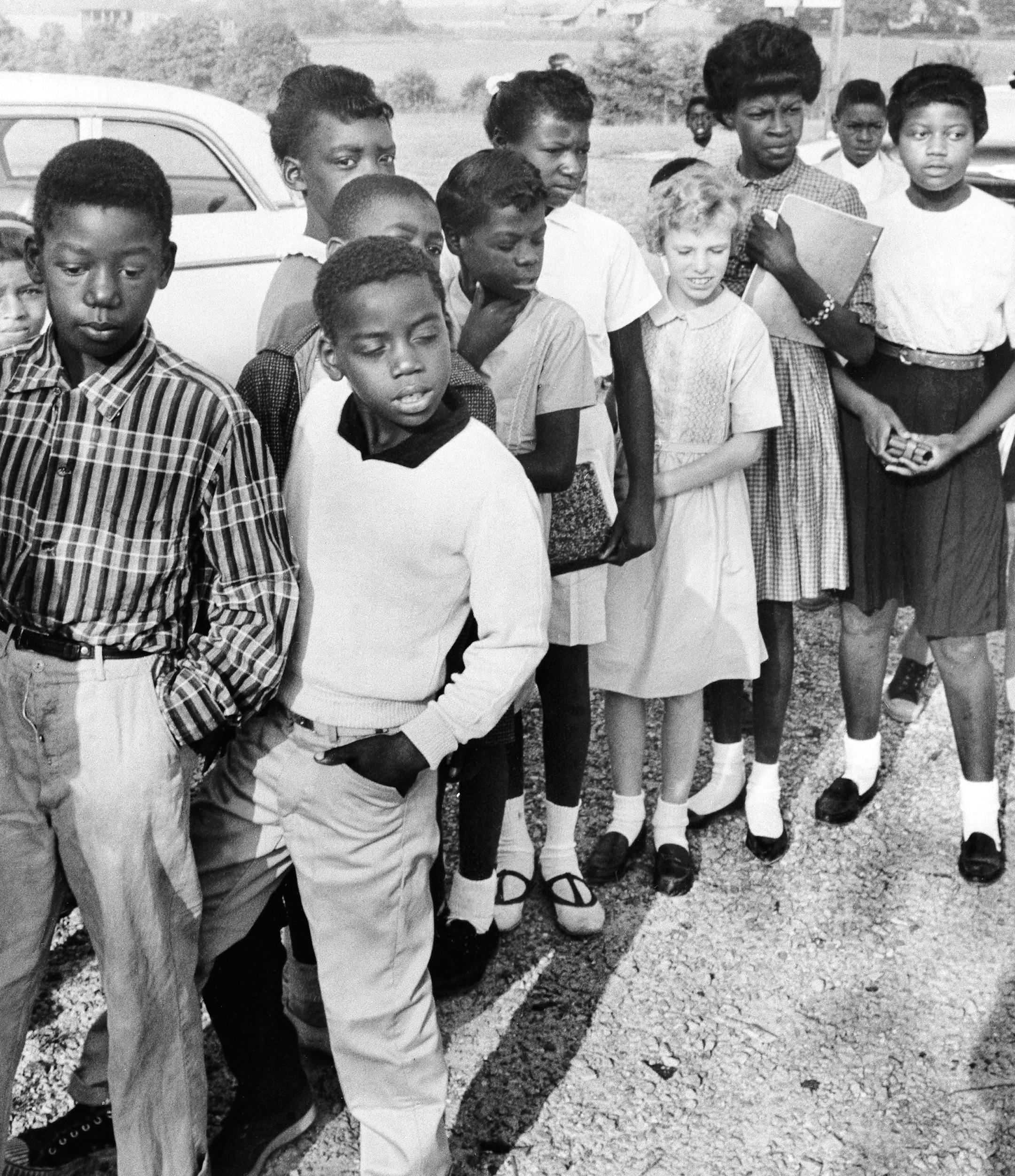 Children attended public school in Prince Edward County, Va., for the first time in five years in 1964.