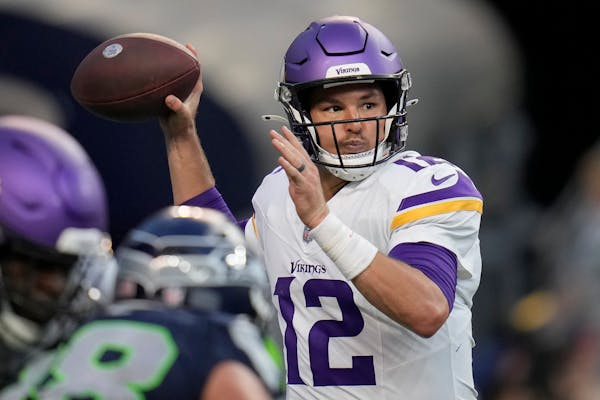 Quarterback Nick Mullens joined the Vikings in August 2022 to be Kirk Cousins’ backup. 