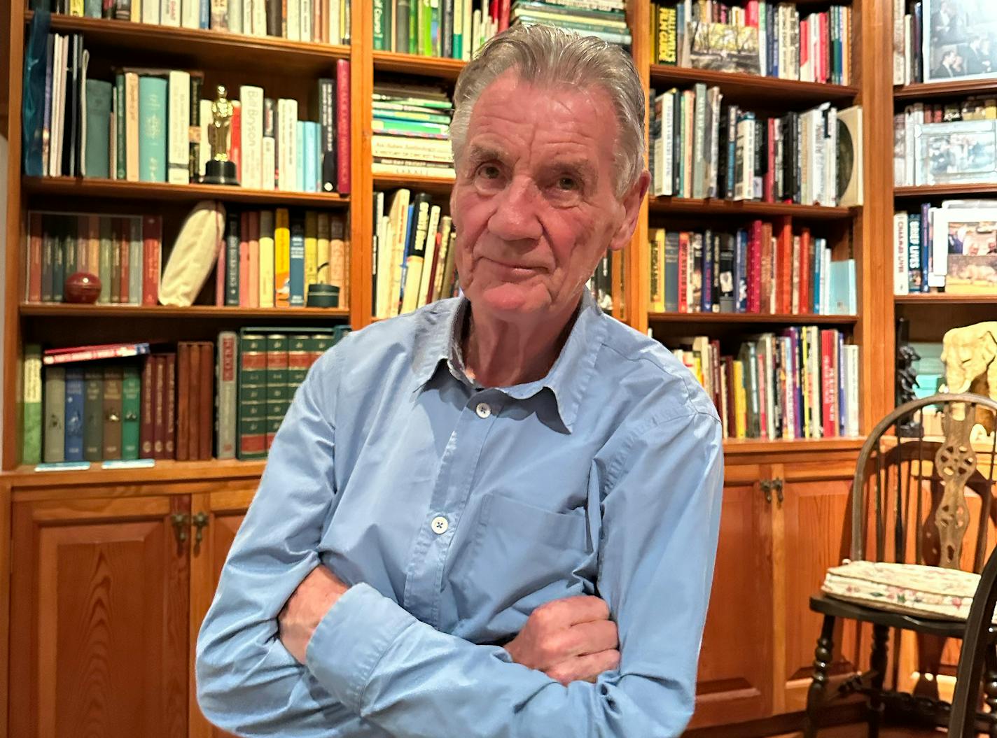 Sir Michael Palin. London, 2023. Credit: James Lileks