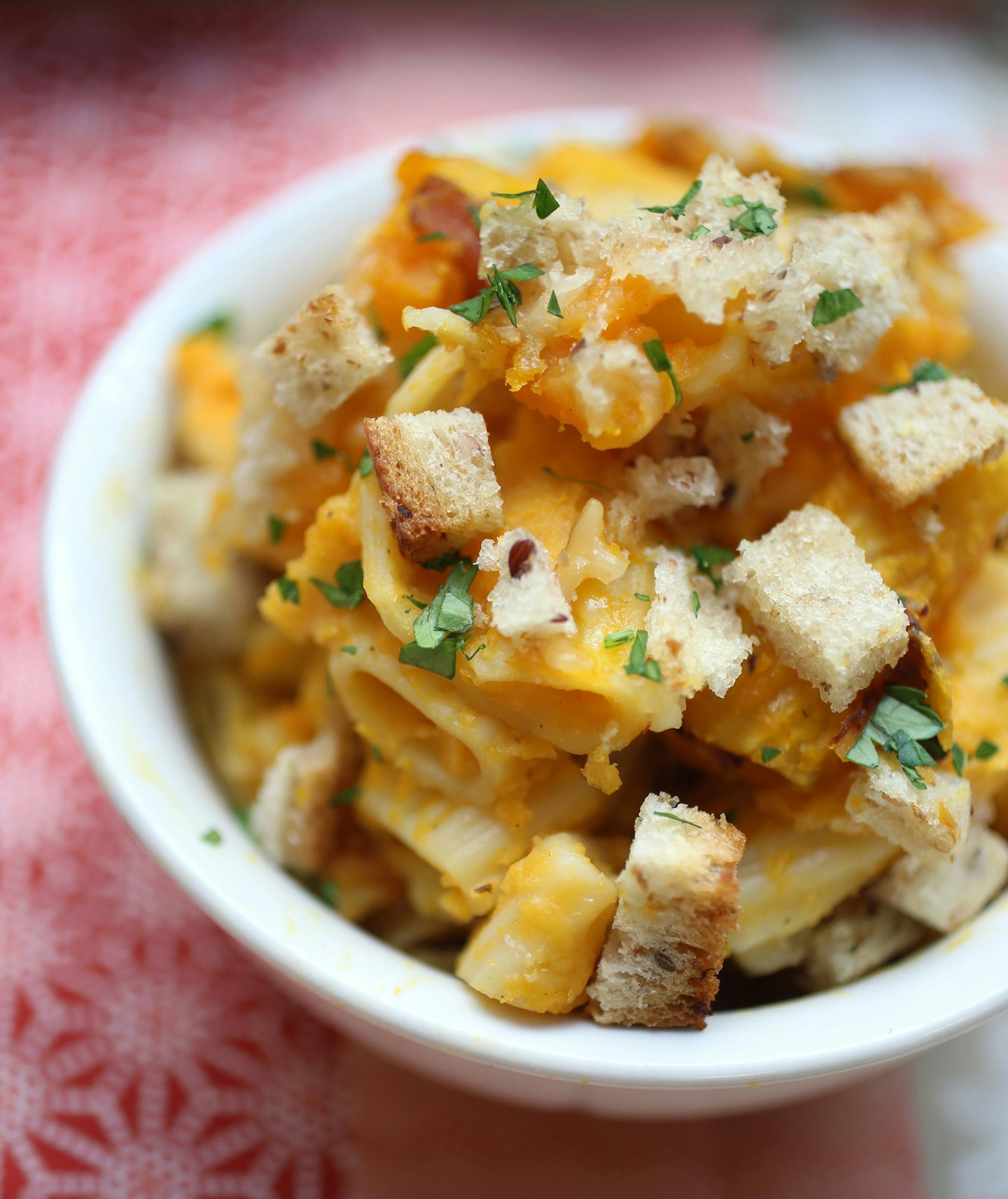 Butternut Squash Mac and Cheese.