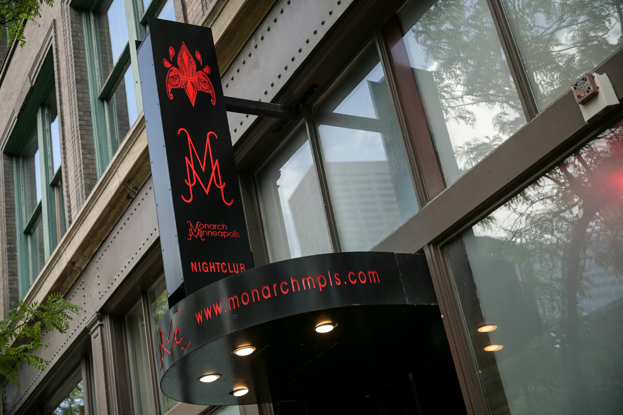 The exterior of Monarch Minneapolis, where two people died in a shooting last year.