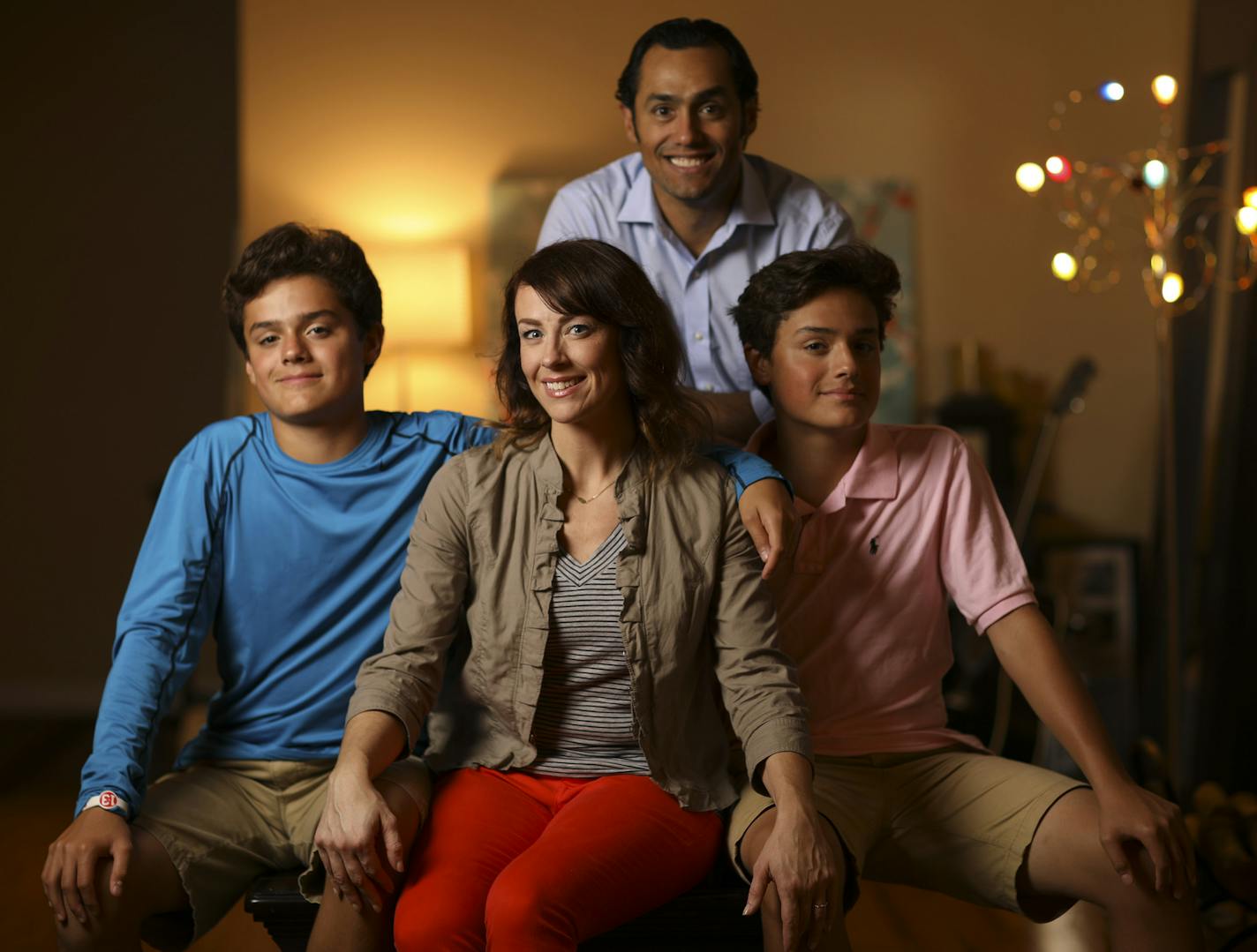 Tomas and Elizabeth Perez with their twin 14-year-old sons Sebastian, left, and Gaby. ] JEFF WHEELER &#xef; jeff.wheeler@startribune.com Businessman Tomas Perez, and his family moved from the West Coast to the Twin Cities a decade ago but they still feel like outsiders. Sometimes, he and his wife Elizabeth wonder if they should move for the sake of their 14-year-old twin sons who have are just starting to comprehend how icy "Minnesota nice" can feel. Tomas Perez and his wife, Elizabeth, and thei