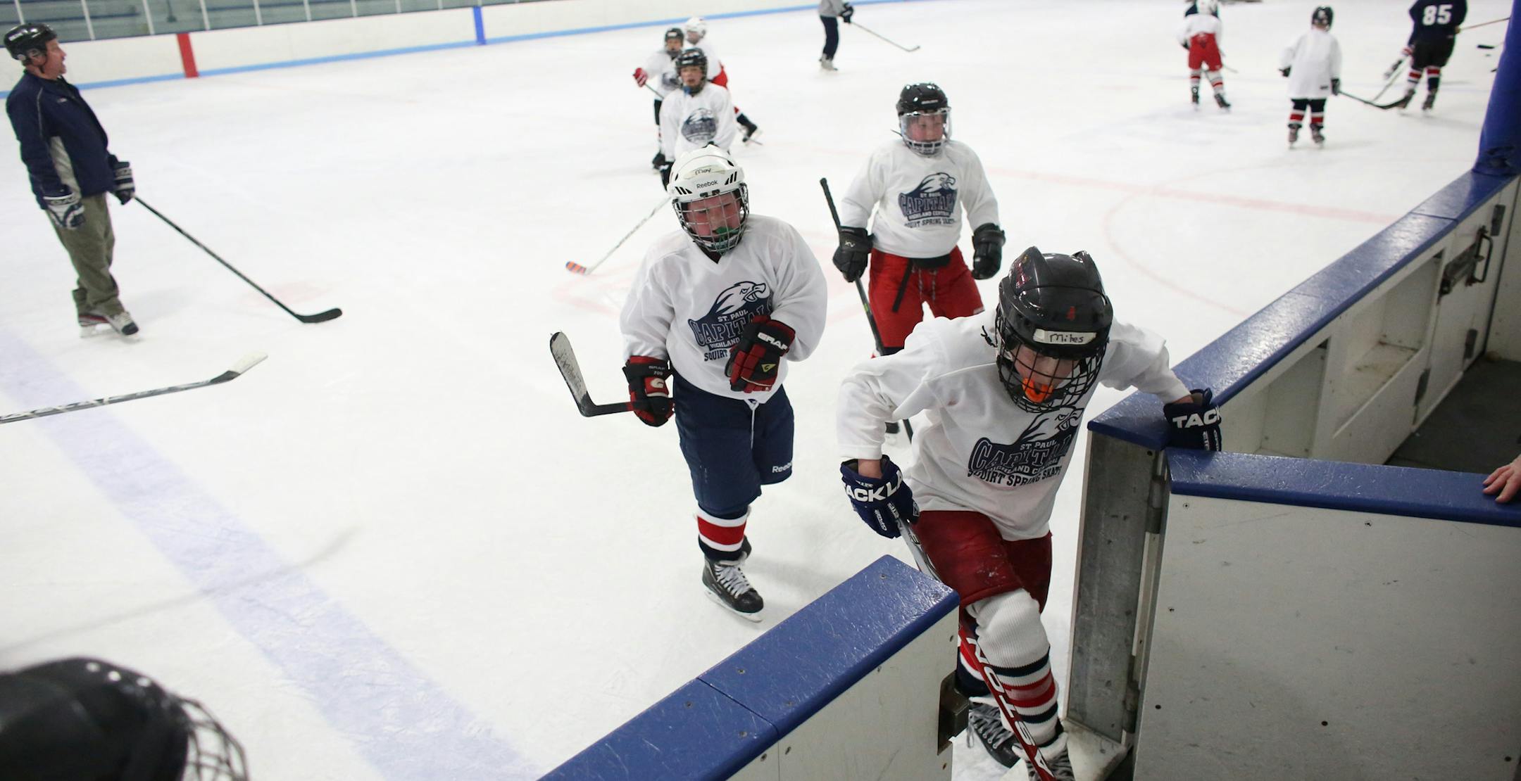 The St. Paul Capitols squirts played at the Highland Ice Arena. The Ramsey County Board is expected in coming months to devise a plan that could end up closing one or more of the county's 11 arenas.