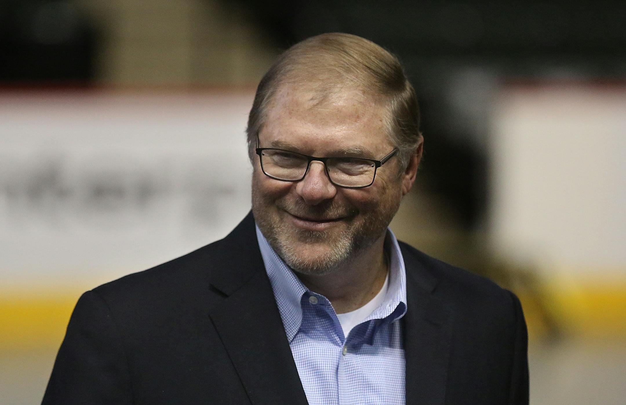 Wild owner Craig Leipold greeted people last May before the team announced the hiring of coach Bruce Boudreau.