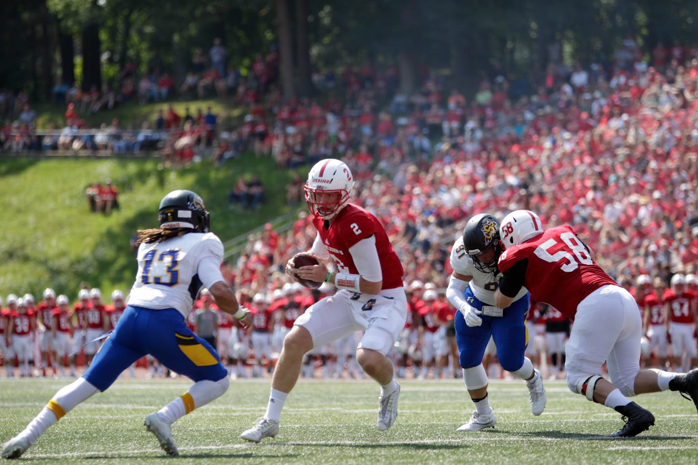 Jackson Erdmann tested the waters at Penn State before returning home to quarterback the Johnnies.