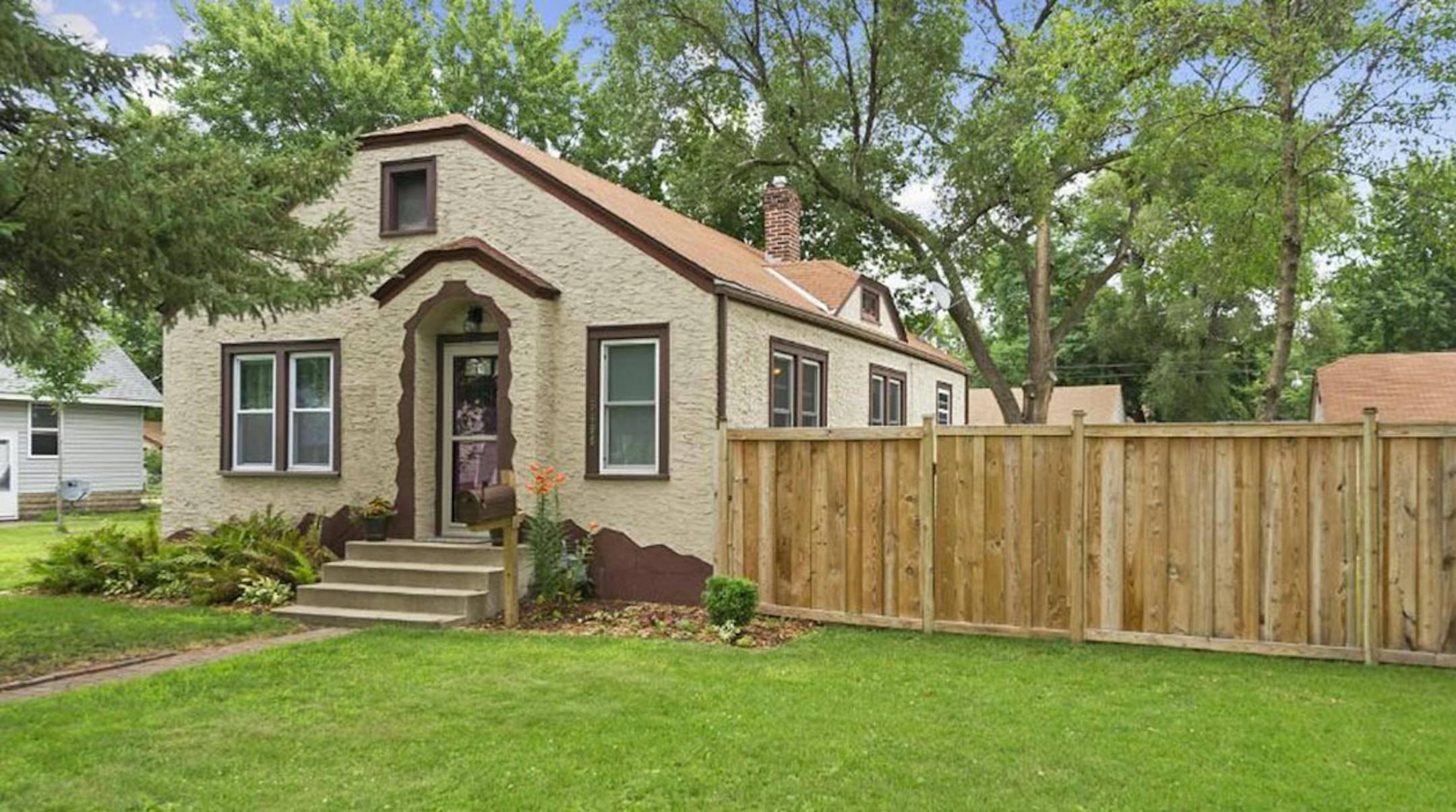 Brooklyn Center
Built in 1932, this three-bedroom, two-bath house has 1,190 finished square feet and features hardwood floors, updated kitchens and bathrooms, new air conditioning and windows, formal dining room, partial basement, patio with pergola, fenced yard and two-car detached garage. Listed by Robin Mackell, Edina Realty, 952-212-6120.