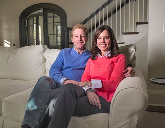 Homeowners Tim and Carmelle Eickhoff in their newly remodeled Edina home, which will be featured on the Remodelers Showcase. It's home R39.