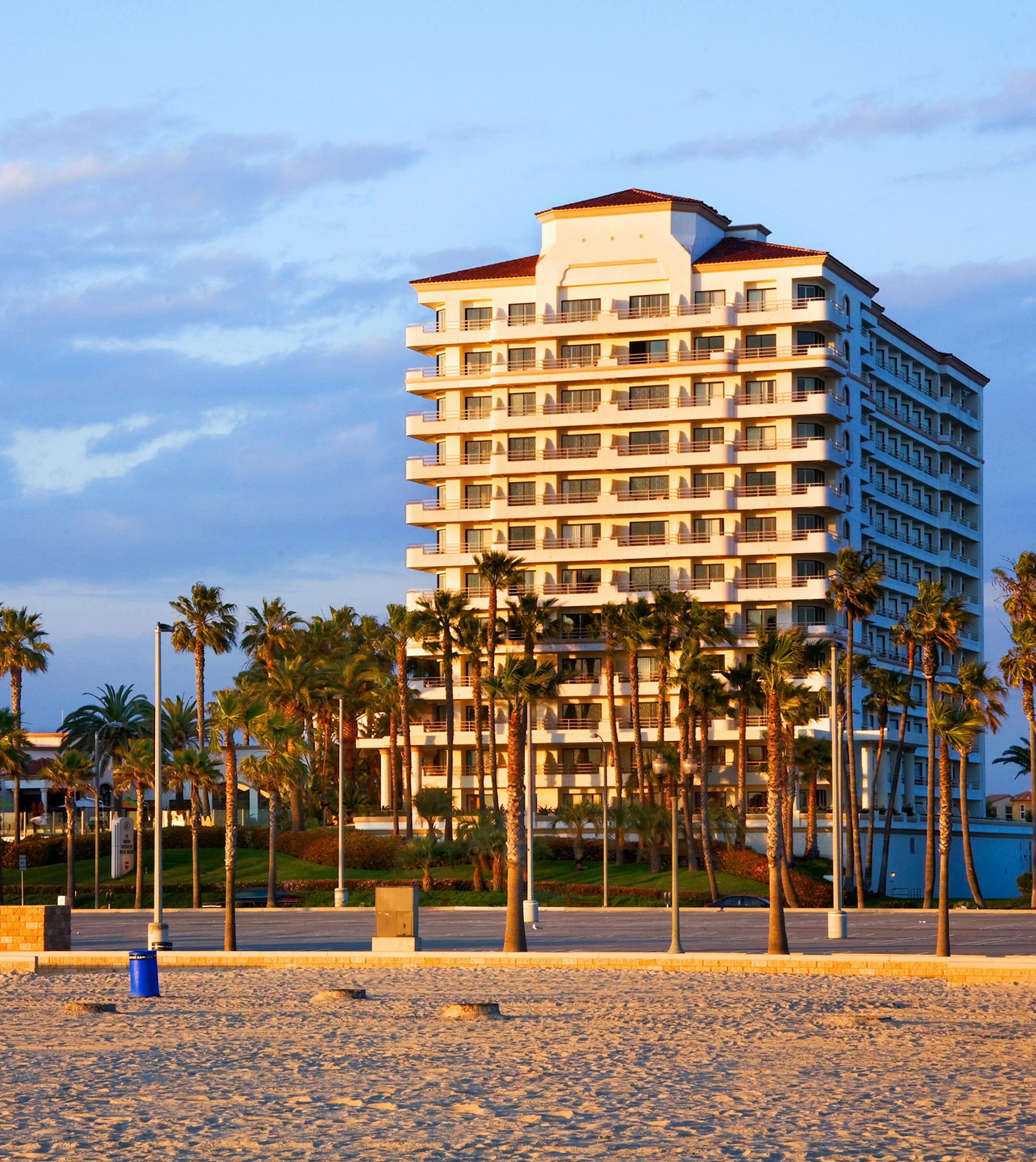 The Waterfront Beach Resort, a Hilton hotel in Huntington Beach, Calif. Hilton Hotels & Resorts has announced it will penalize guests who cancel reservations within 48 hours of their stay. (Hilton Hotels & Resorts) ORG XMIT: 1207232