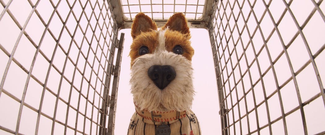 This image released by Fox Searchlight Pictures shows the character Boss, voiced by Bill Murray, in a scene from “Isle of Dogs.”