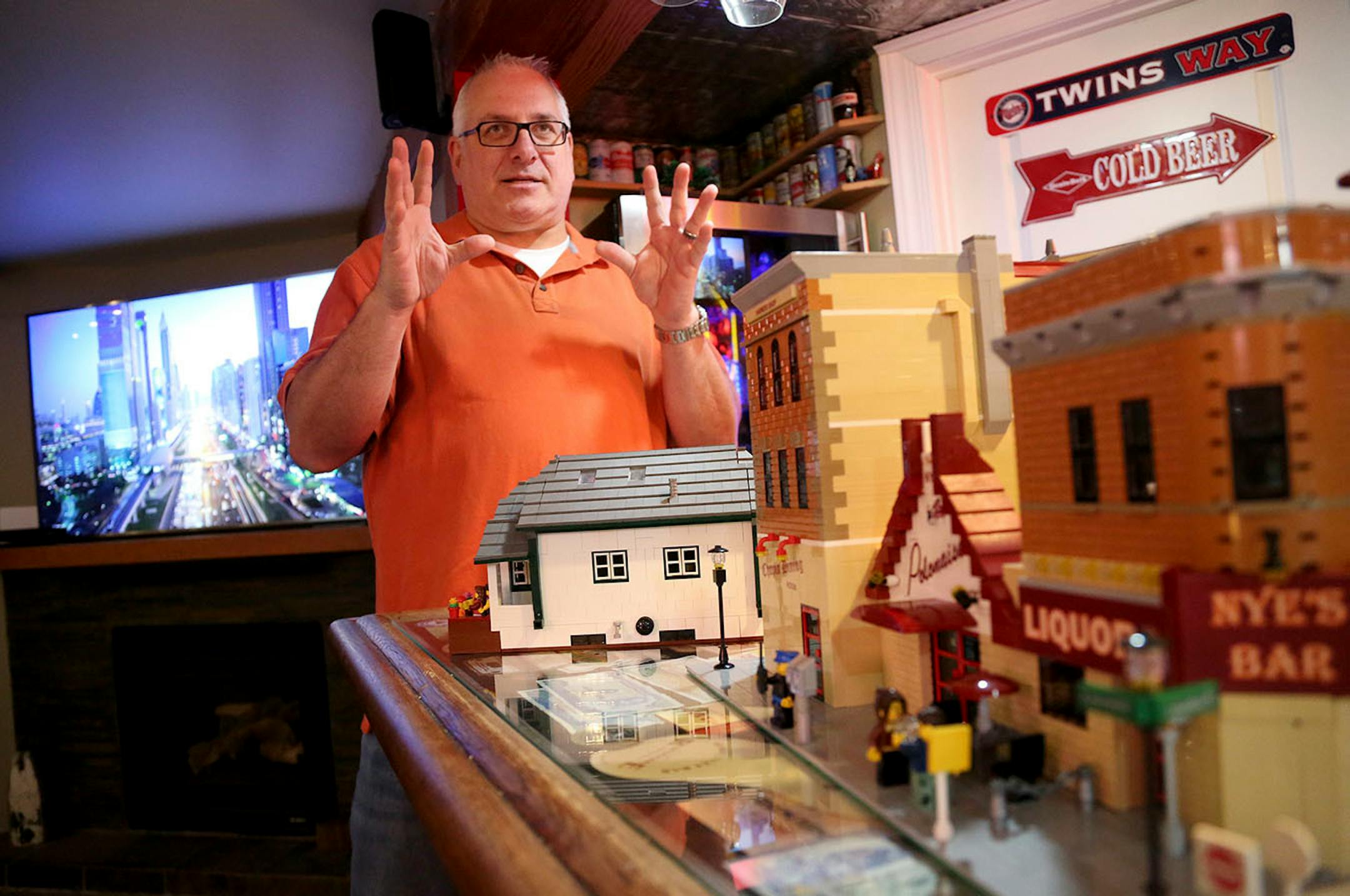 In addition to building a Lego Nye's, Esler has built a Lego replica of the family's home.