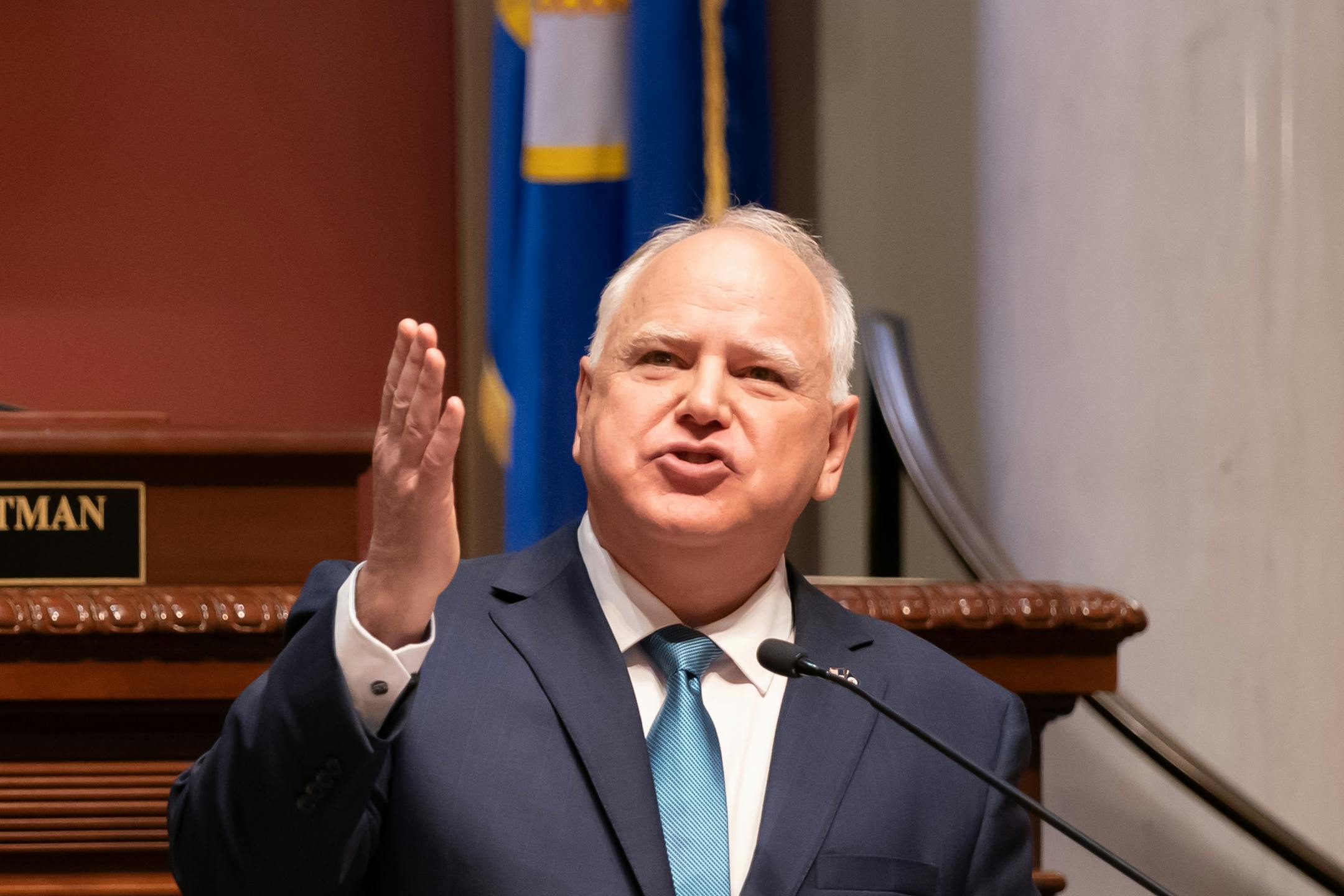 For the first time since the start of the pandemic, Gov. Tim Walz delivers his state of the state address.