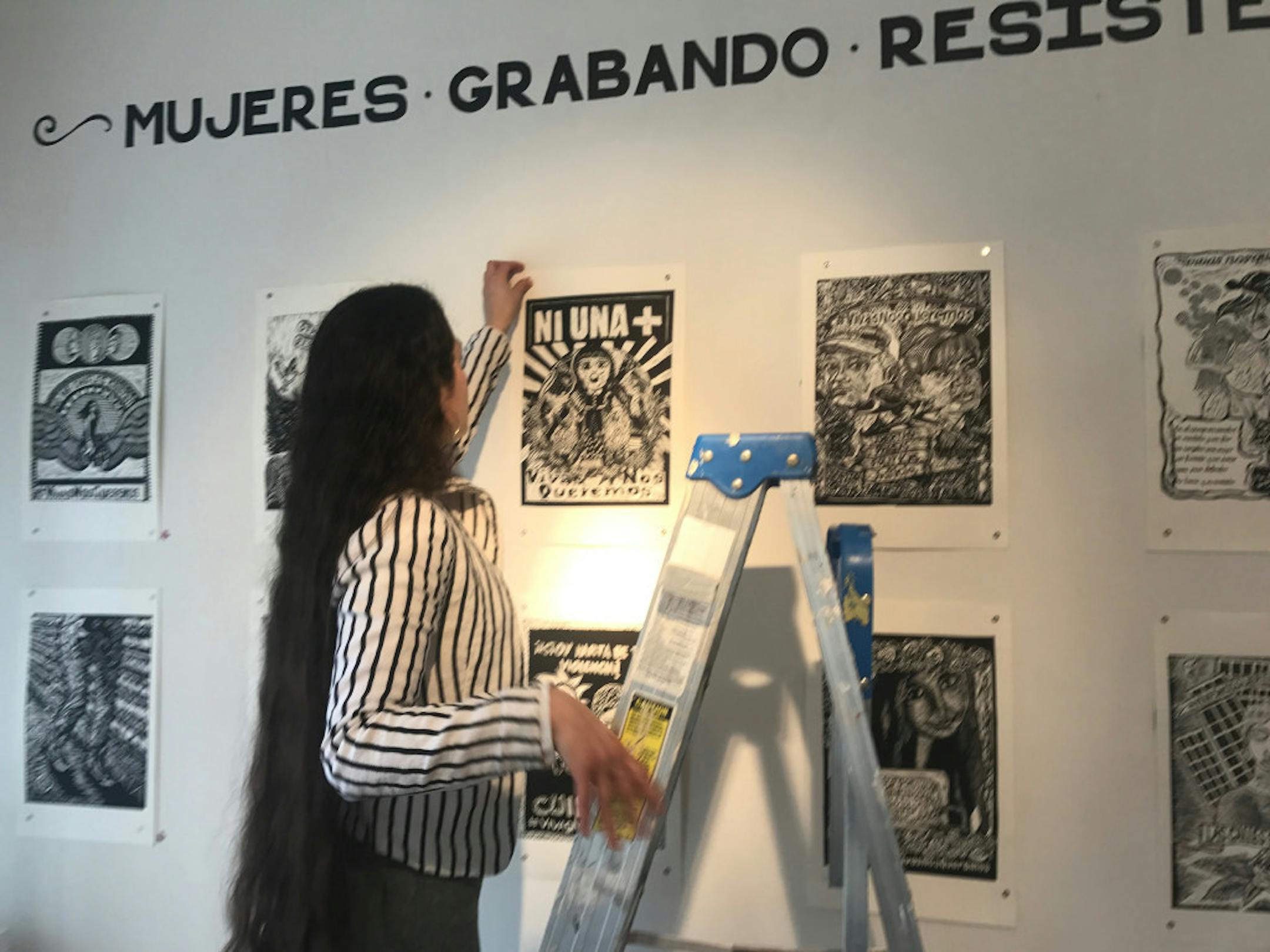 Artist working at Electric Machete Studios.