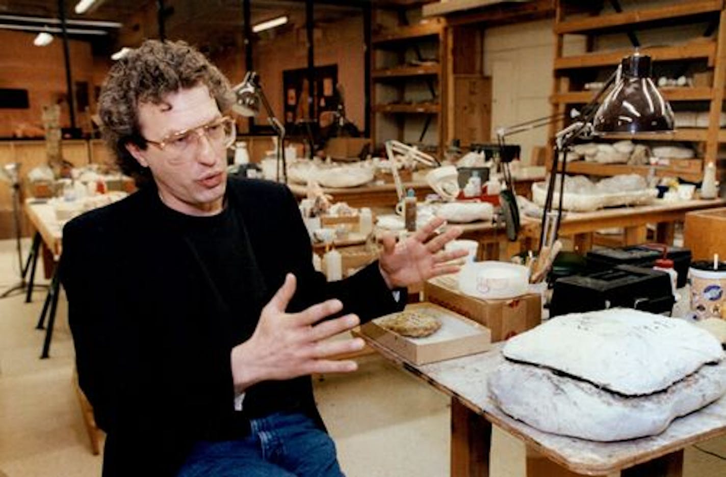 February 17, 1994 Paul Maurer, Director of exhibits at the science Museum of Minnesota, talks about the upcoming Jurassic park exhibit to be on display at the museum in June. February 18, 1994 Marlin Levison, Minneapolis Star Tribune