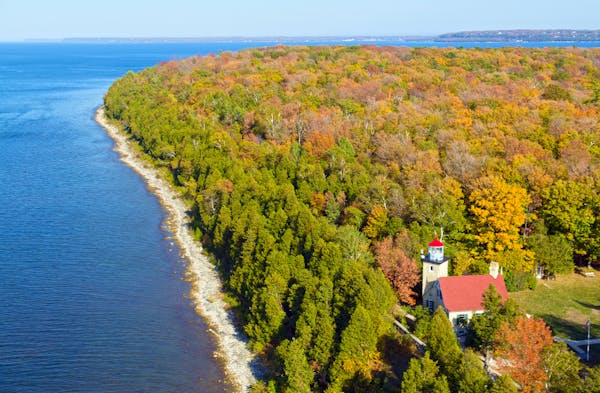 Door County is Wisconsin's fall-color capital — and it looks even better from the water