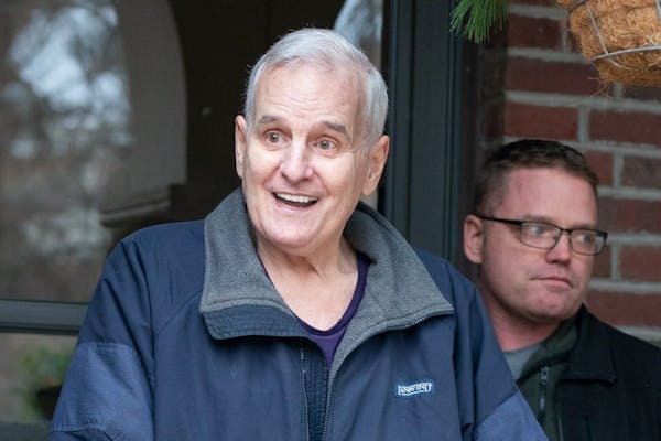 Gov. Mark Dayton returned home to his residence Wednesday after several weeks in the hospital.