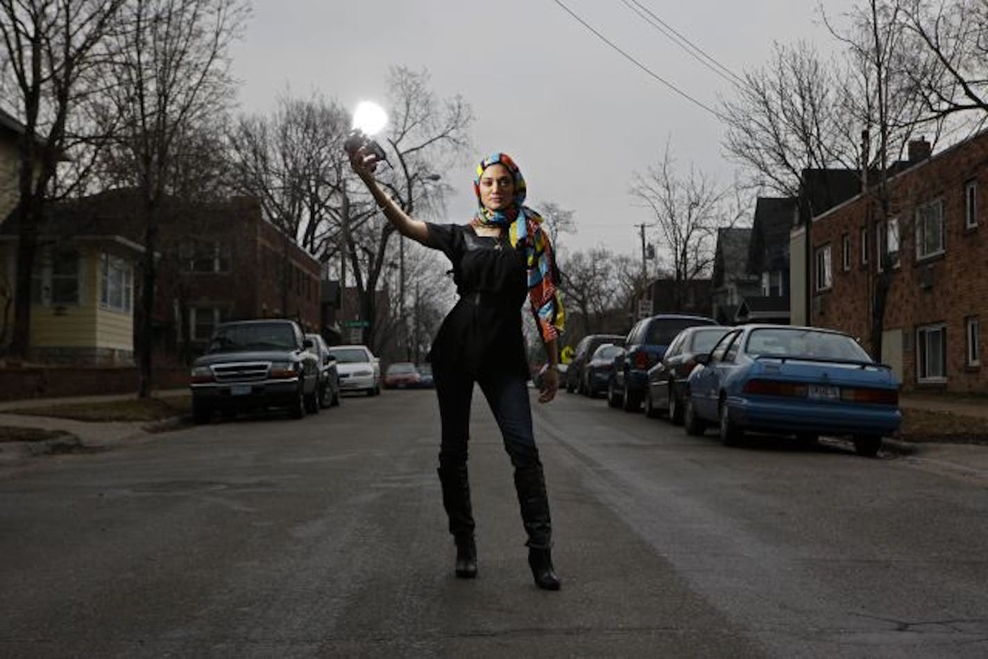 Maria Isa, photographed in the Minneapolis Uptown neighborhood.