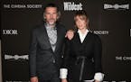 Ethan Hawke, left, and Maya Hawke attend the premiere of "Wildcat," hosted by Dior and The Cinema Society, at the Angelika Film Center on Thursday, Ap