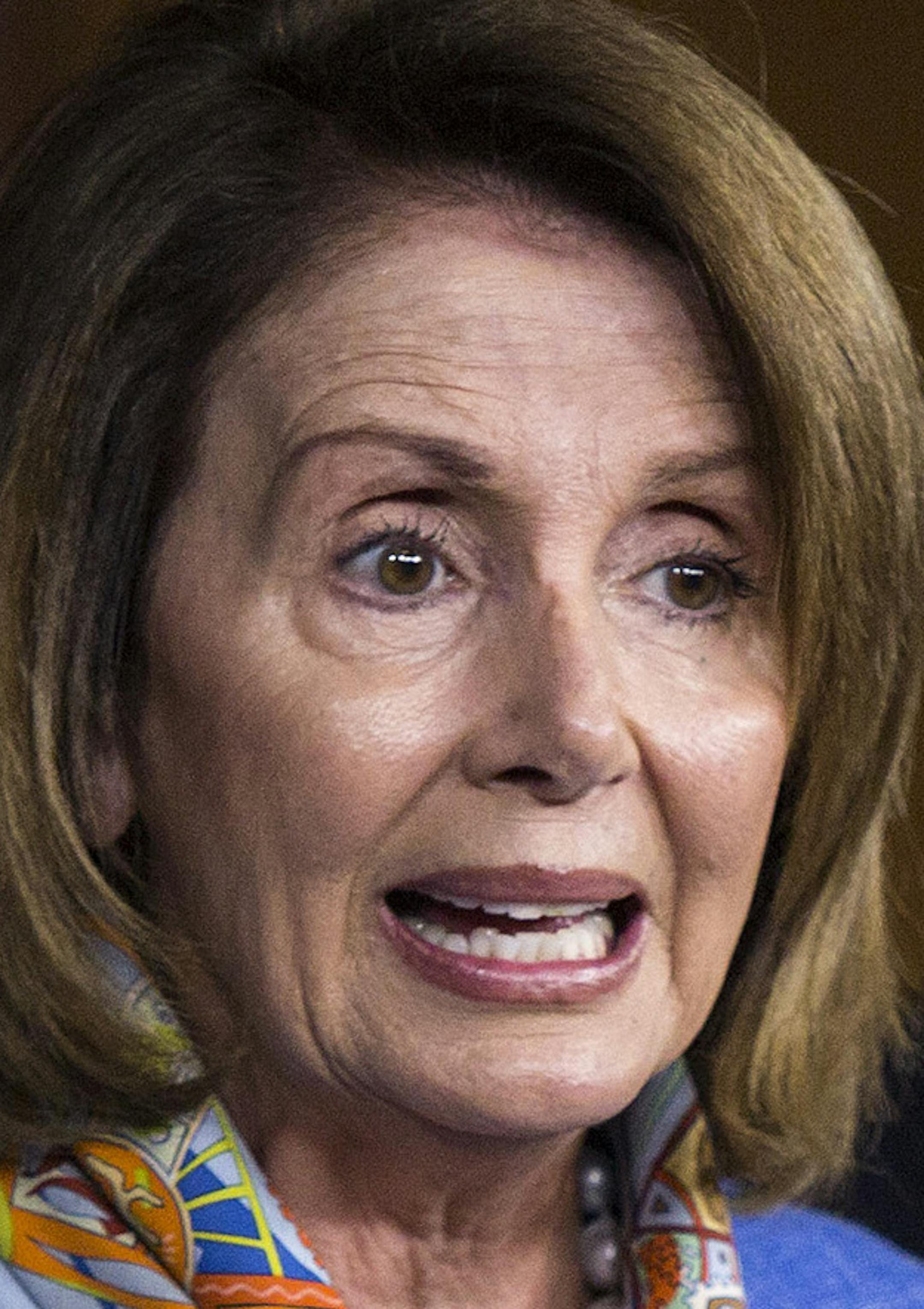 FILE -- House Minority Leader Nancy Pelosi (D-Calif.) during a news conference on Capitol Hill in Washington, Aug. 11, 2016. Pelosi sent a letter to Speaker Paul Ryan urging him to bar Republicans from using campaign documents that were hacked, presumably by Russians, and leaked, arguing that “defending our democracy is more important than any advantage or disadvantage in this election.” (Al Drago/The New York Times)