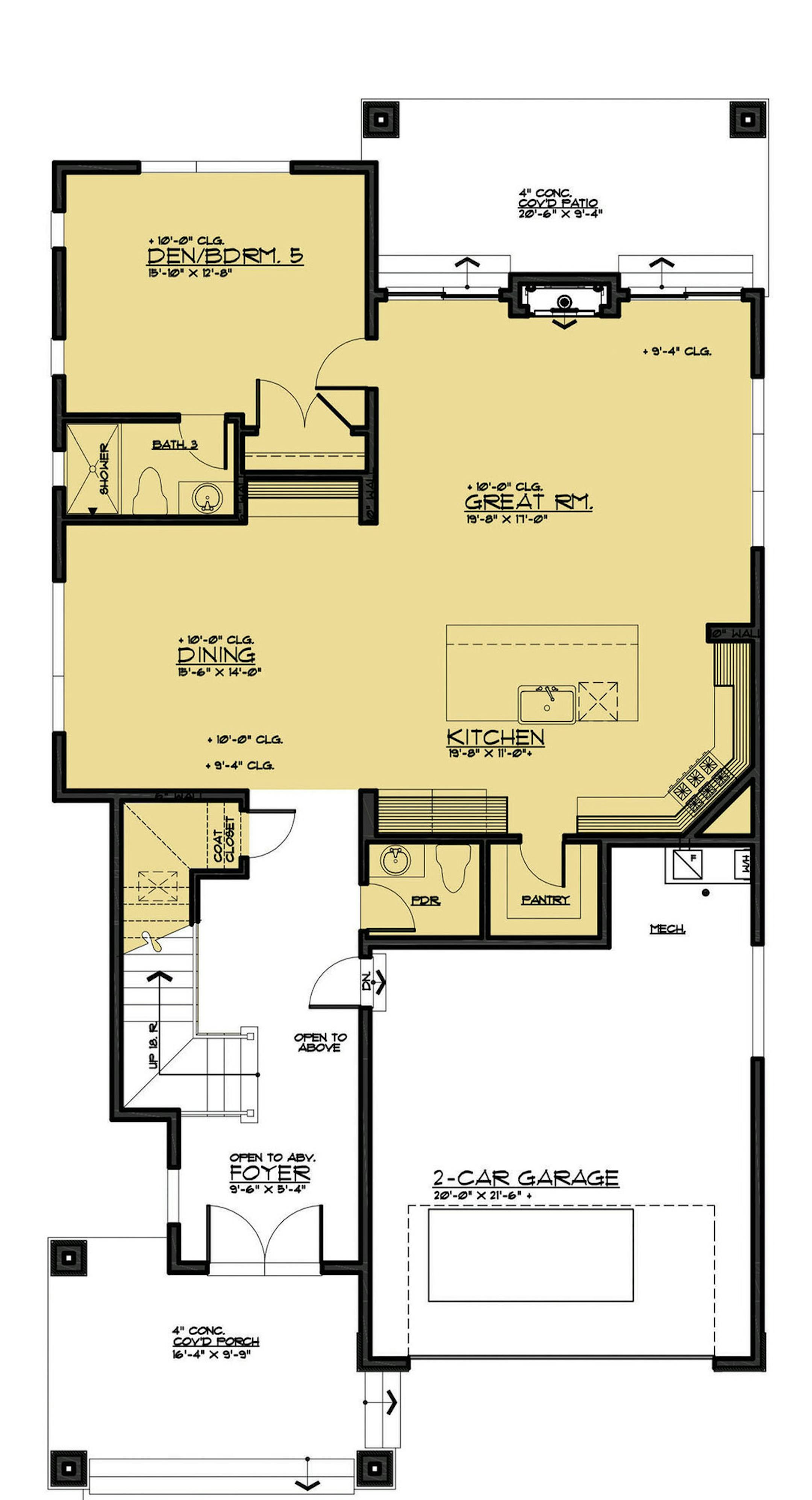 Home plan: A breezy and modern design.