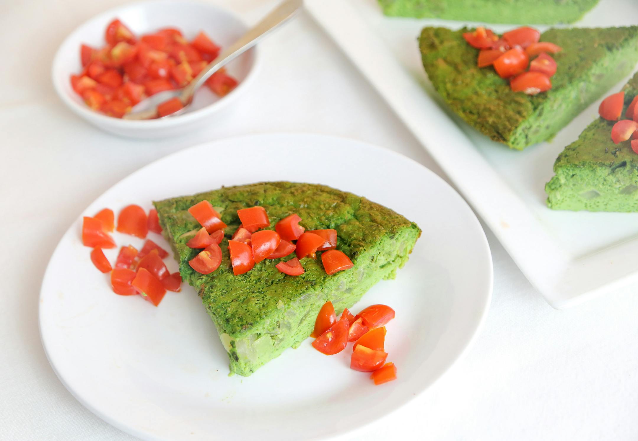 Spinach and Thyme Frittata.