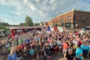 The scene when “Good Morning America” came to Stillwater.
