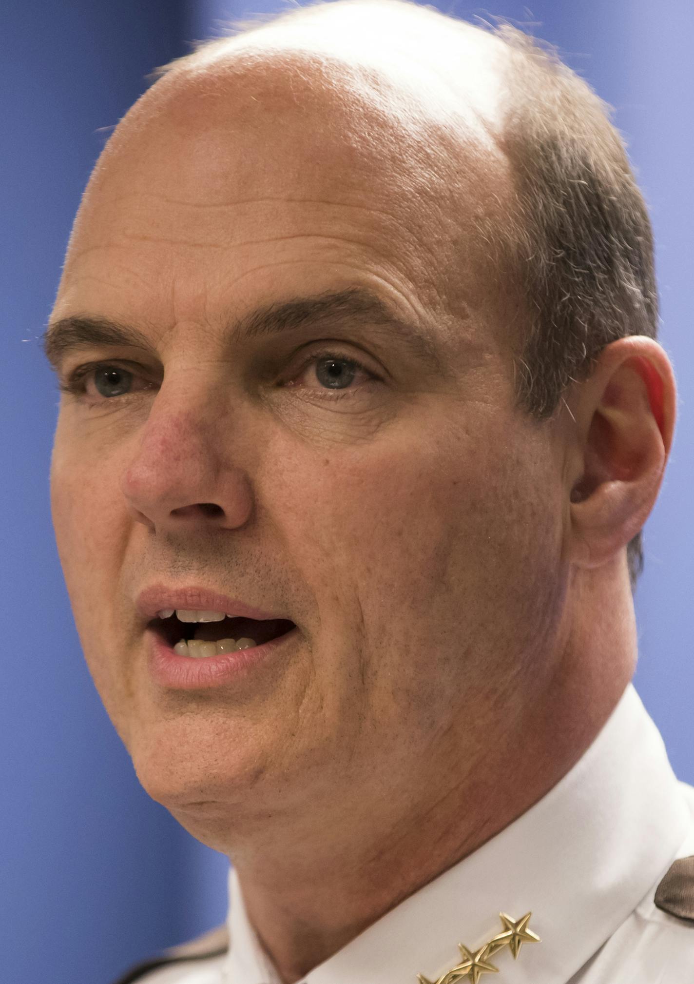 Hennepin County, Minn., Sheriff Rich Stanek, shown in March, said he welcomed the Trump administration&#x201a;&#xc4;&#xf4;s aim at "securitizing" the Countering Violent Extremism program. (Renee Jones Schneider/Minneapolis Star Tribune/TNS) ORG XMIT: 1208494