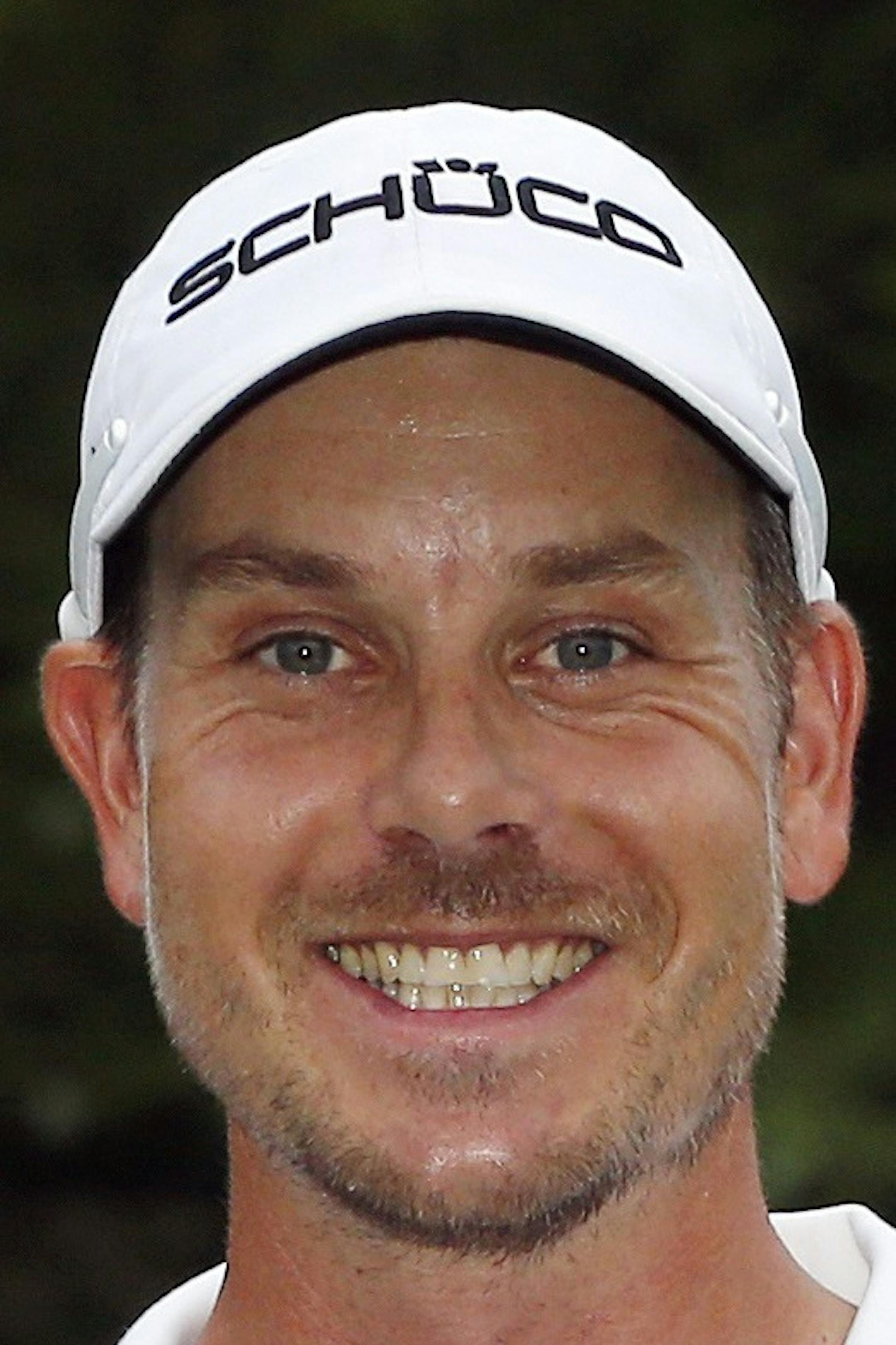 Henrik Stenson, of Sweden, poses with the trophy after winning the Deutsche Bank Championship golf tournament in Norton, Mass., Monday, Sept. 2, 2013. (AP Photo/Michael Dwyer) ORG XMIT: MAMD119
