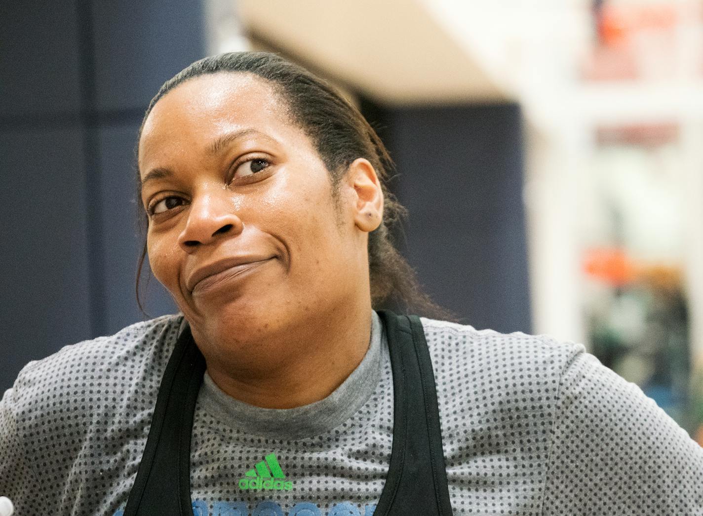 The departures of some Lynx players and the absences of others opens up practice opportunities for players such as Jia Perkins.