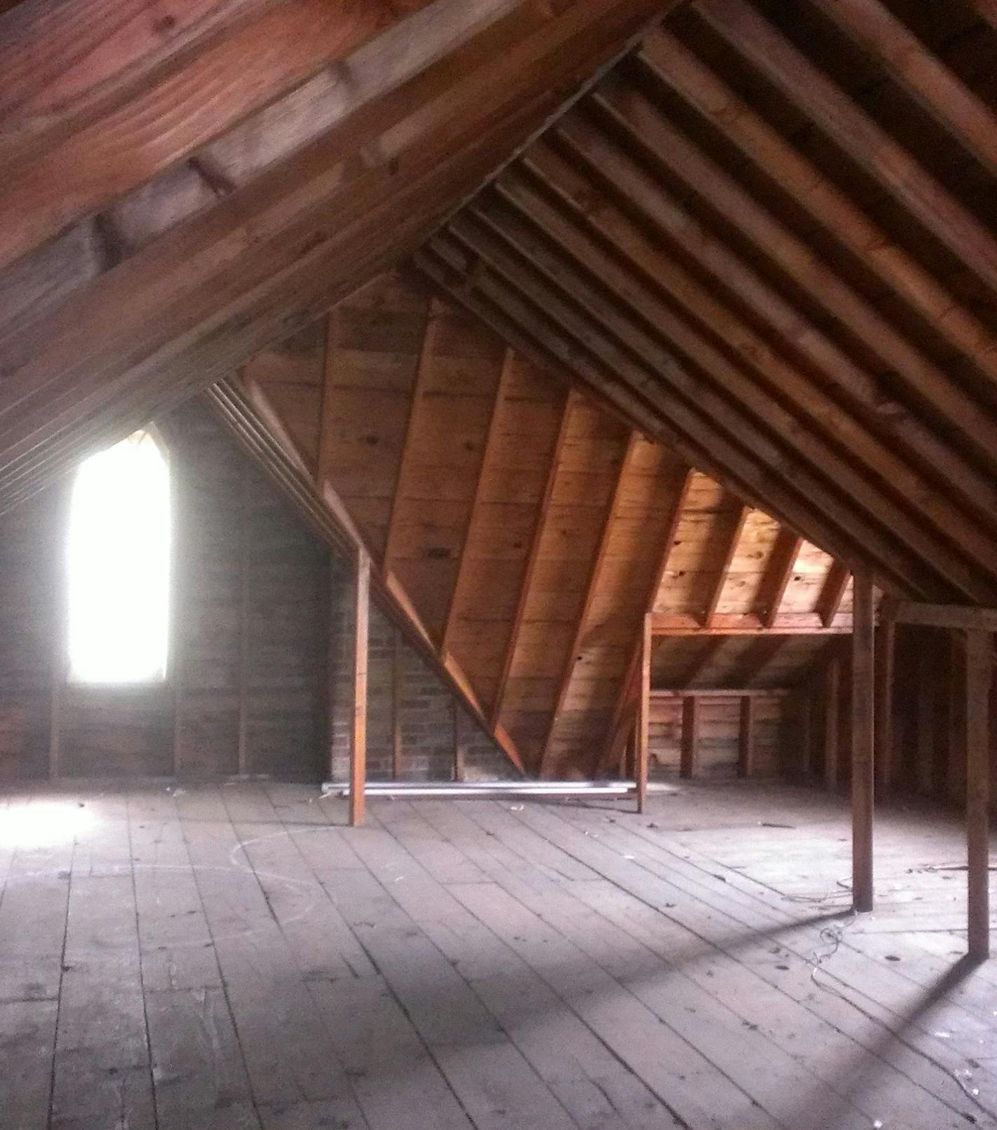 providedp hoto BEFORE: Attic before it was remodeled into master suite