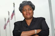 FILE - in this March 28, 2003 file photo, Donna Brazile poses in Washington. (AP Photo/Gerald Herbert, File) ORG XMIT: NYET945