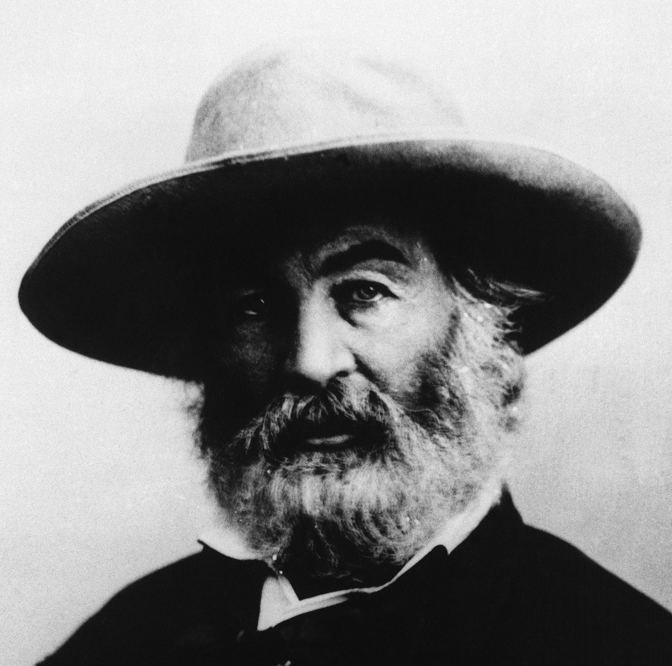In this undated image provided by The Library of America, American writer Walt Whitman is seen. A rare Whitman "soldier letter," one of only three known to exist, was discovered last month by a National Archives volunteer who is part of a team preparing Civil War widows' pension files to be digitized and placed online. (AP Photo/The Library of America)