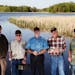 From left to right, Terry "Bo" Beaudry, John "Z" Zollars, Bill "Vodi" Voedisch, Herb "Calf Man" Polzin and Dean "Scrawn" Sweeney have been fishing tog