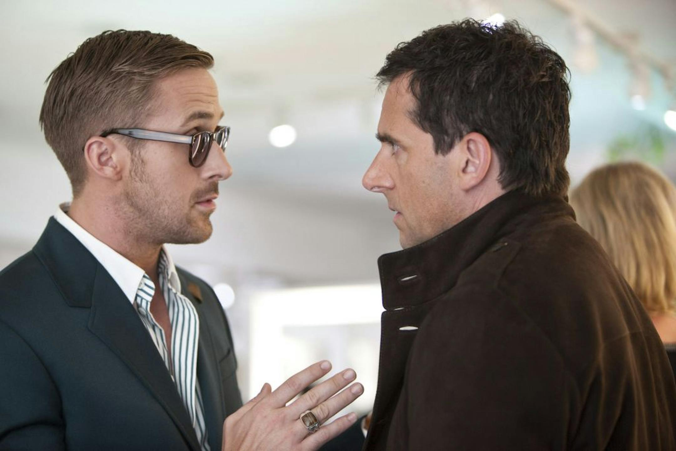 Ryan Gosling and Steve Carell in "Crazy, Stupid, Love."