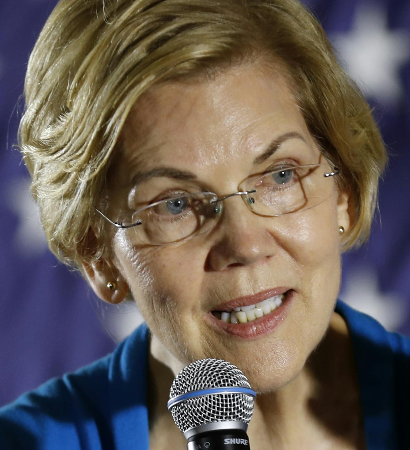 2020 Democratic presidential candidate Sen. Elizabeth Warren speaks to local residents during an organizing event, Friday, May 3, 2019, in Ames, Iowa.(AP Photo/Charlie Neibergall)