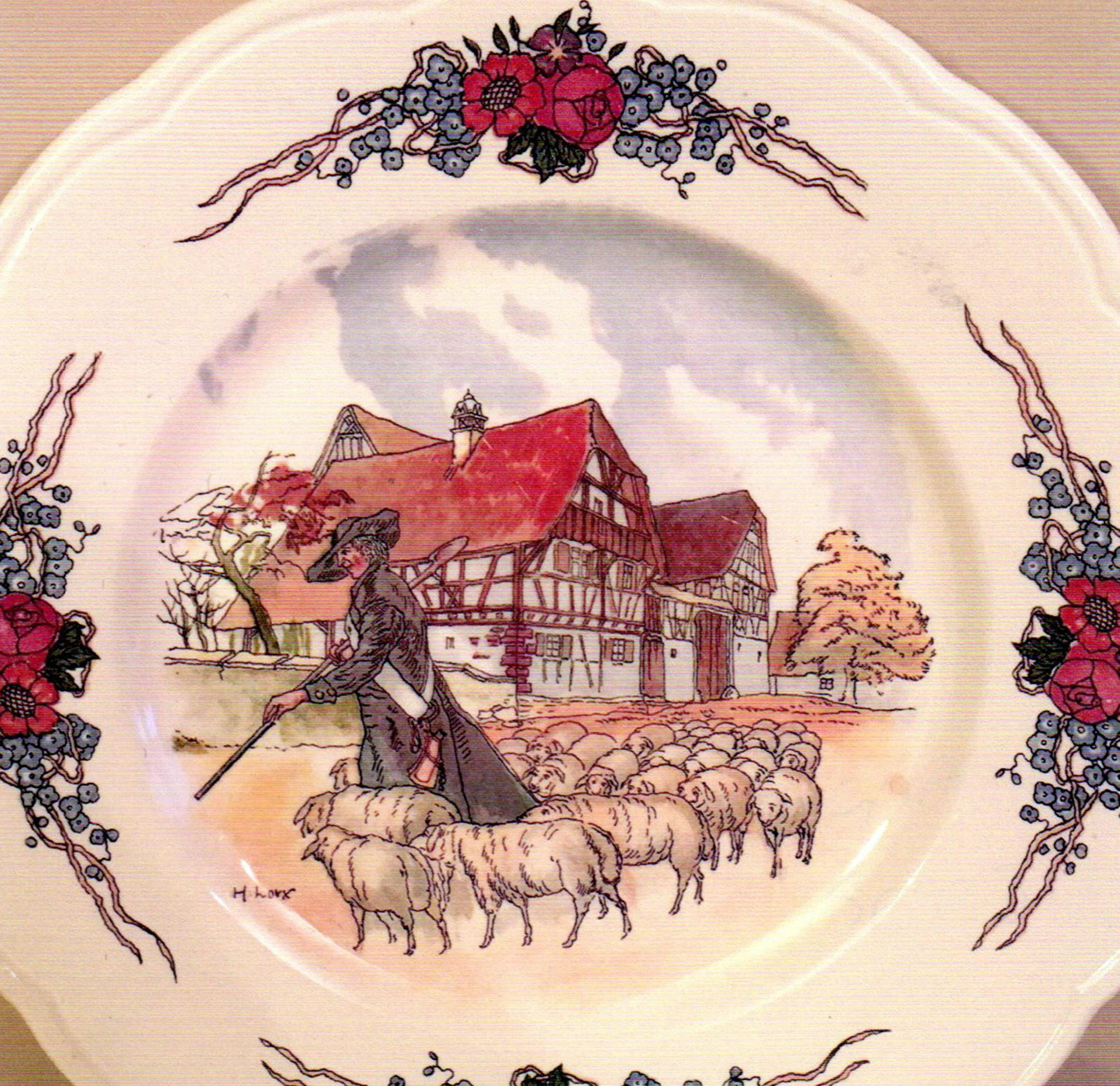 These plates are charming and could decorate any china cabinet. (Handout/TNS)